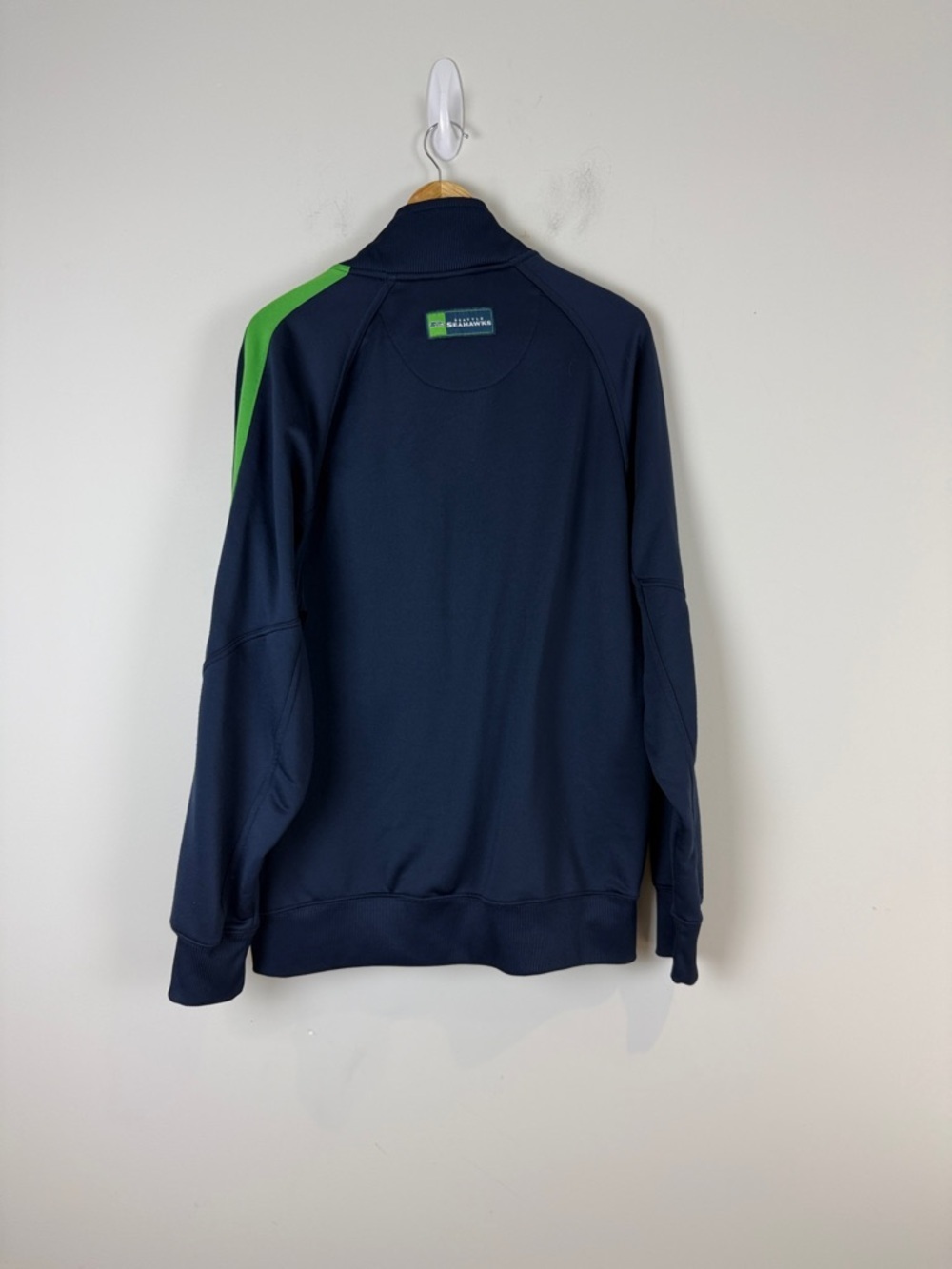 Seattle Seahawks Navy & Green Full-Zip Jacket - Picture 3 of 5